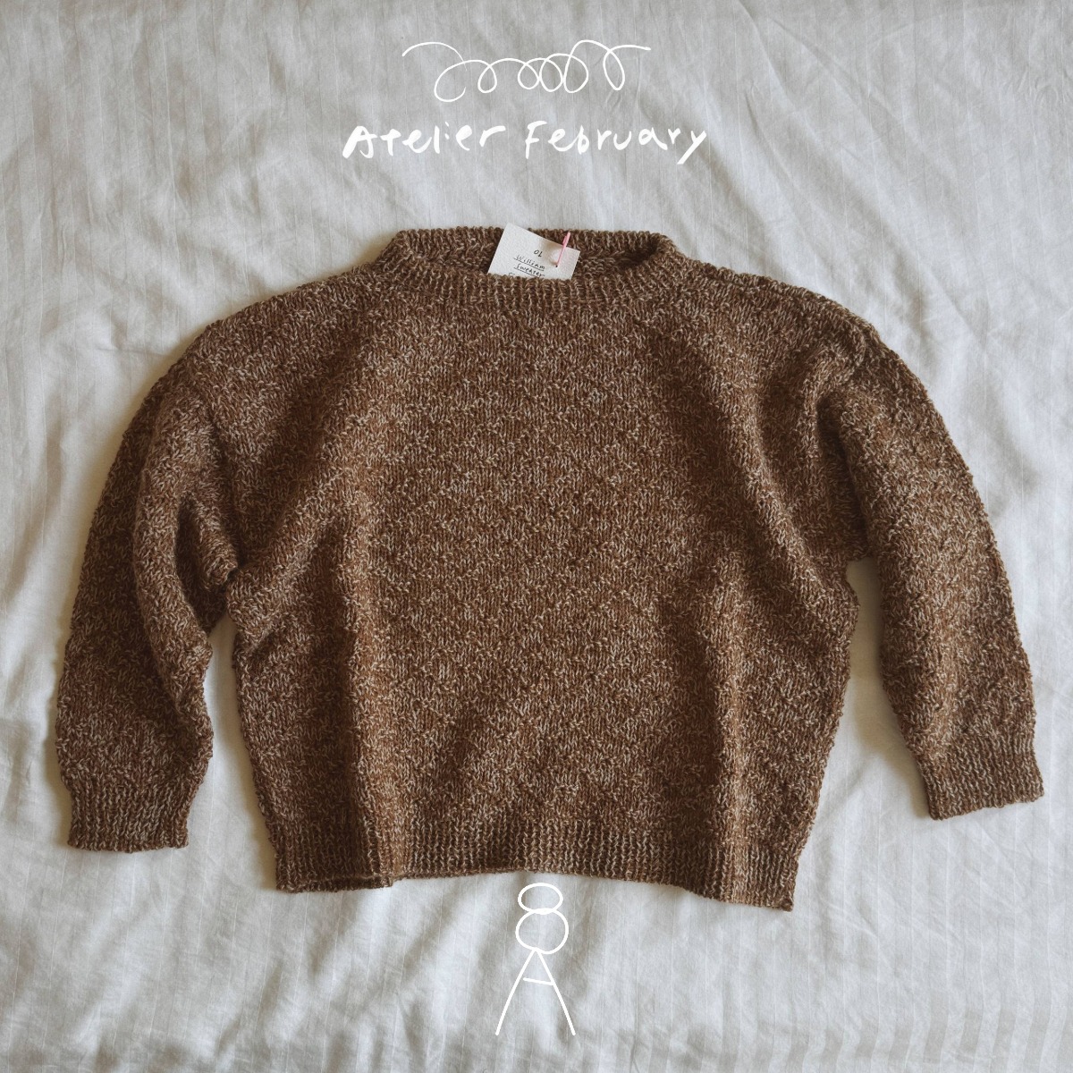 William 02 肉桂捲圓領長袖毛衣 (ID: 93742)